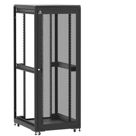 Baie de brassage 42U 800x1000x2074mm (LxPxH) 500kg, Porte avant nid d'abeille / Sans porte arrière, Sans panneaux latéraux main product photo