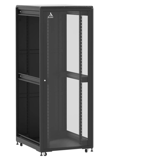 Baie de brassage 42U 800x1000x2074mm (LxPxH) 500kg, Porte avant en verre / Porte arrière panneau plein, Sans panneaux latéraux main product photo