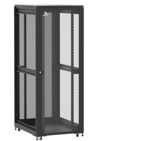 Baie de brassage 42U 800x1000x2074mm (LxPxH) 500kg, Porte avant en verre / Porte arrière nid d'abeille, Sans panneaux latéraux main product photo