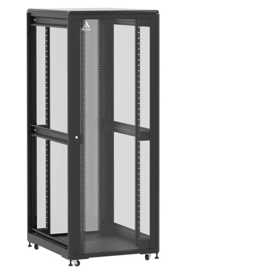 Baie de brassage 42U 800x1000x2074mm (LxPxH) 500kg, Porte avant et arrière en verre, Sans panneaux latéraux main product photo