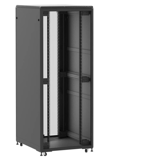 Baie de brassage 42U 800x1000x2074mm (LxPxH) 500kg, Sans porte avant / Porte arrière en verre double main product photo