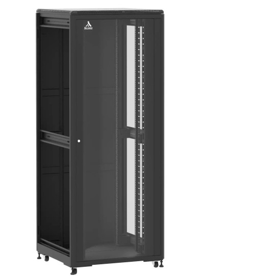En kit - Baie de brassage 42U 800x800x2074mm (LxPxH) 500kg, Porte avant en verre / Porte arrière panneau plein, Sans panneaux latéraux main product photo