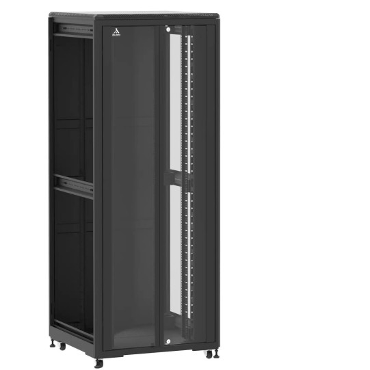 Baie de brassage 42U 800x800x2074mm (LxPxH) 500kg, Porte avant en verre double / Porte arrière panneau plein, Sans panneaux latéraux main product photo