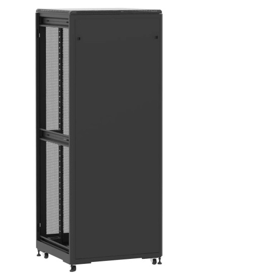 Baie de brassage 42U 800x800x2074mm (LxPxH) 500kg, Porte avant panneau plein / Porte arrière nid d'abeille, Sans panneaux latéraux main product photo
