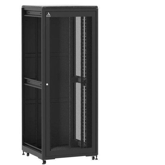 Baie de brassage 42U 800x800x2074mm (LxPxH) 500kg, Porte avant nid d'abeille / Porte arrière panneau plein, Sans panneaux latéraux main product photo