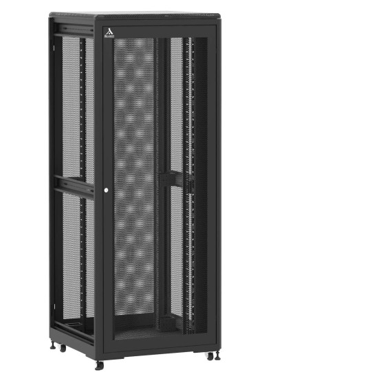 Baie de brassage 42U 800x800x2074mm (LxPxH) 500kg, Porte avant et arrière nid d'abeille, Sans panneaux latéraux main product photo