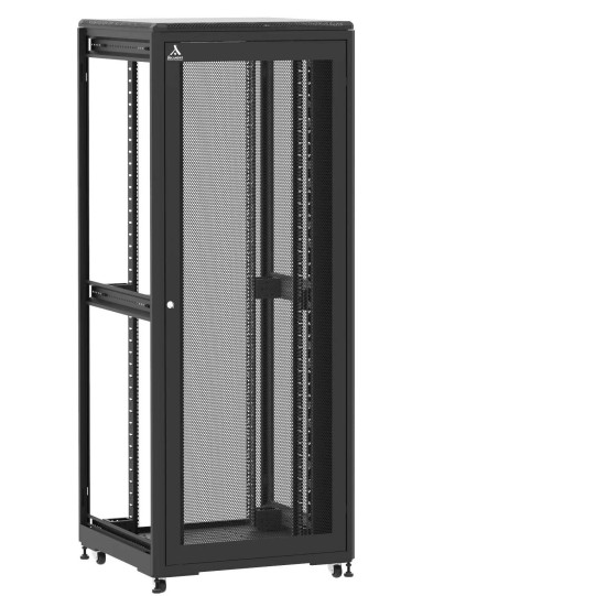 Baie de brassage 42U 800x800x2074mm (LxPxH) 500kg, Porte avant nid d'abeille / Sans porte arrière, Sans panneaux latéraux main product photo