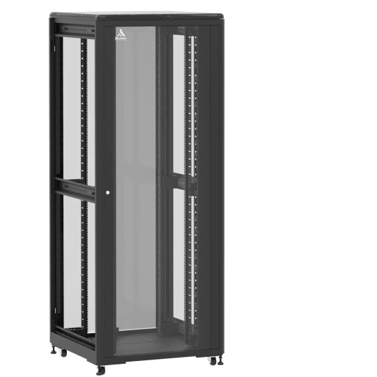 Baie de brassage 42U 800x800x2074mm (LxPxH) 500kg, Porte avant et arrière en verre double, Sans panneaux latéraux main product photo
