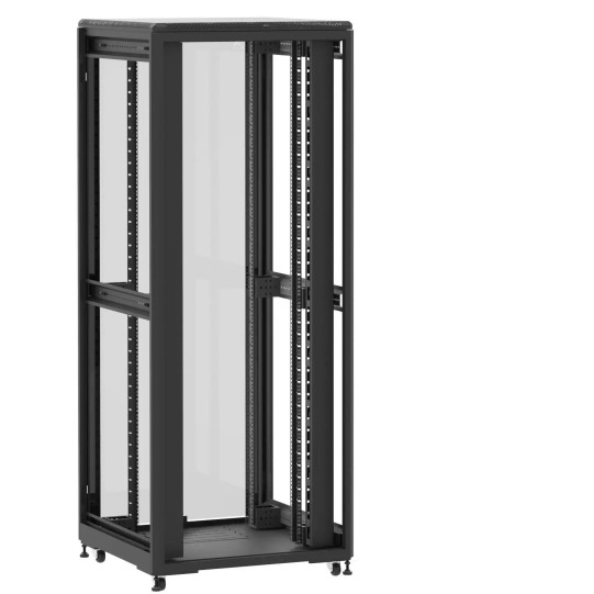 Baie de brassage 42U 800x800x2074mm (LxPxH) 500kg, Sans porte avant / Porte arrière en verre double, Sans panneaux latéraux main product photo