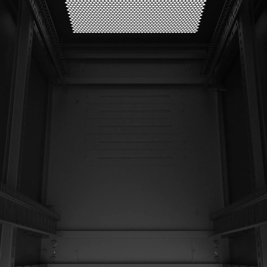 En kit - Baie serveur 42U 600x800x2060mm (LxPxH) 800kg, Porte avant double pleine / Porte arrière double pleine, Sans panneaux latéraux