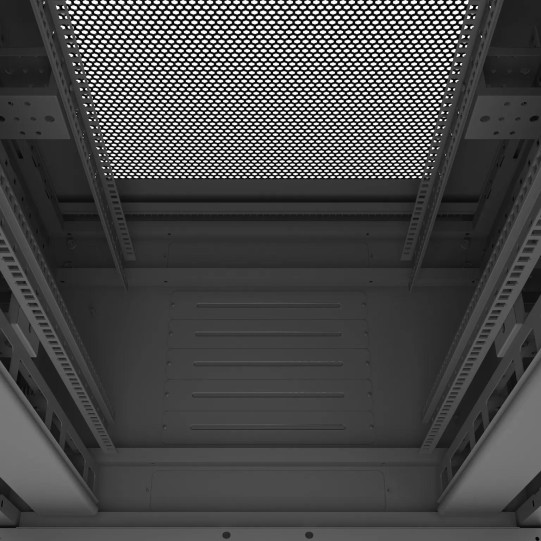 Baie serveur 42U 800x600x2060mm (LxPxH) 800kg, Porte avant double pleine / Porte arrière double pleine