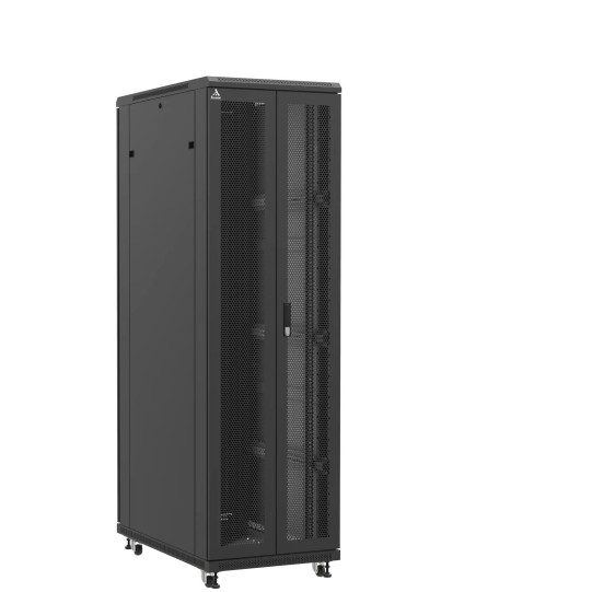 En kit - Baie serveur 42U 600x1000x2060mm (LxPxH) 800kg, Porte avant double nid d'abeille / Porte arrière double pleine main product photo