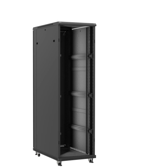 En kit - Baie serveur 42U 600x1000x2060mm (LxPxH) 800kg, Sans porte avant / Porte arrière double pleine main product photo