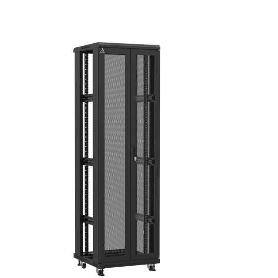 En kit - Baie serveur 42U 600x600x2060mm (LxPxH) 800kg, Porte avant double nid d'abeille / Sans porte arrière, Sans panneaux latéraux main product photo