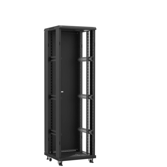 Baie serveur 42U 600x600x2060mm (LxPxH) 800kg, Sans porte avant / Porte arrière double pleine, Sans panneaux latéraux main product photo