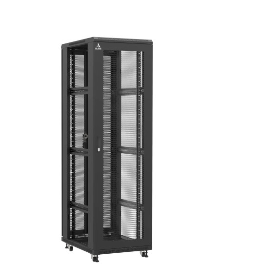 En kit - Baie serveur 42U 600x800x2060mm (LxPxH) 800kg, Porte avant nid d'abeille / Porte arrière double nid d'abeille, Sans panneaux latéraux main product photo