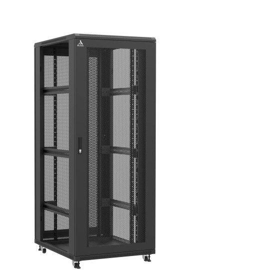En kit - Baie serveur 42U 800x1000x2060mm (LxPxH) 800kg, Porte avant et arrière nid d'abeille, Sans panneaux latéraux main product photo