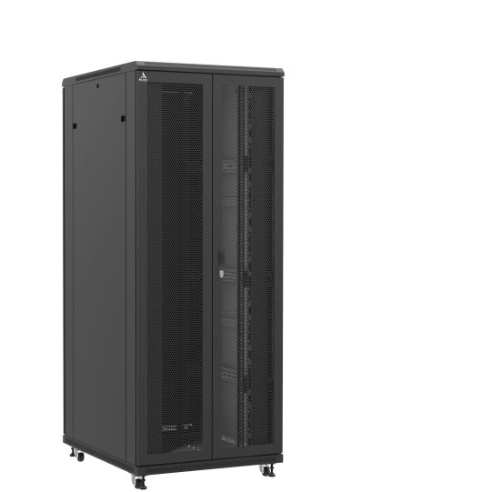 Baie serveur 42U 800x1000x2060mm (LxPxH) 800kg, Porte avant double nid d'abeille / Porte arrière double pleine main product photo