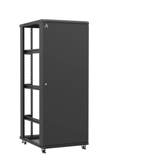 Baie serveur 42U 800x1000x2060mm (LxPxH) 800kg, Porte avant pleine / Sans porte arrière, Sans panneaux latéraux main product photo