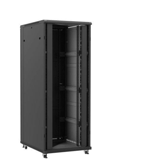 Baie serveur 42U 800x1000x2060mm (LxPxH) 800kg, Sans porte avant / Porte arrière pleine main product photo