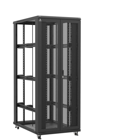 En kit - Baie serveur 42U 800x1200x2060mm (LxPxH) 800kg, Porte avant double nid d'abeille / Sans porte arrière, Sans panneaux latéraux main product photo