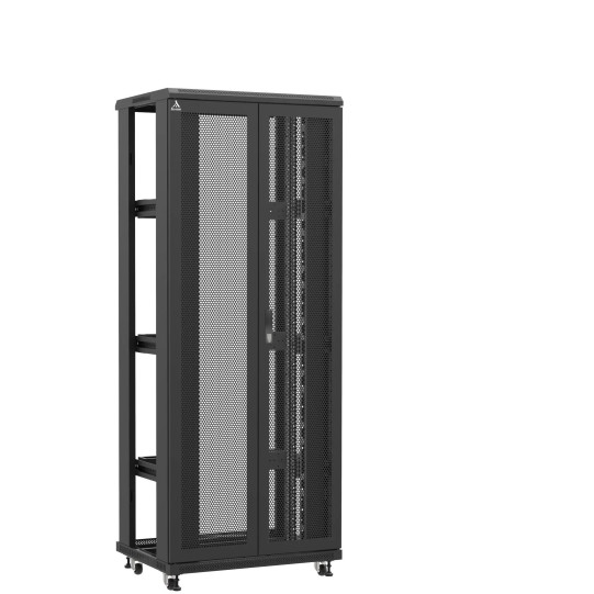 En kit - Baie serveur 42U 800x600x2060mm (LxPxH) 800kg, Porte avant double nid d'abeille / Sans porte arrière, Sans panneaux latéraux main product photo