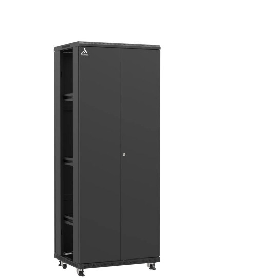 En kit - Baie serveur 42U 800x600x2060mm (LxPxH) 800kg, Porte avant double pleine / Porte arrière pleine, Sans panneaux latéraux main product photo