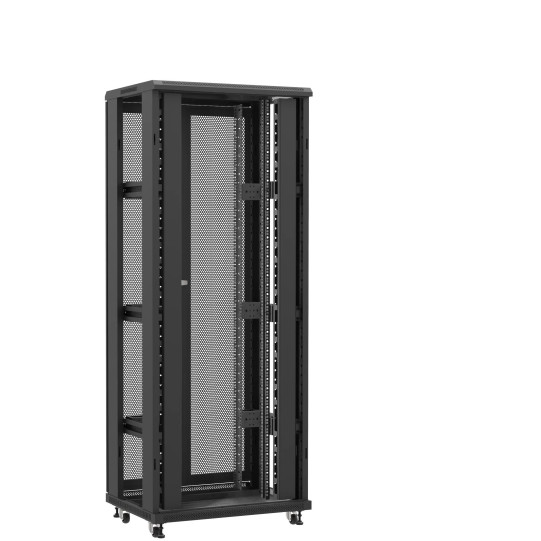 En kit - Baie serveur 42U 800x600x2060mm (LxPxH) 800kg, Sans porte avant / Porte arrière double nid d'abeille, Sans panneaux latéraux main product photo