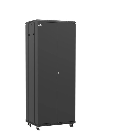 Baie serveur 42U 800x600x2060mm (LxPxH) 800kg, Porte avant double pleine / Porte arrière double pleine main product photo