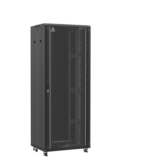 Baie serveur 42U 800x600x2060mm (LxPxH) 800kg, Porte avant en verre / Porte arrière pleine main product photo