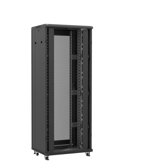 Baie serveur 42U 800x600x2060mm (LxPxH) 800kg, Sans porte avant / Porte arrière nid d'abeille main product photo