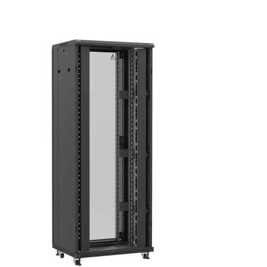 Baie serveur 42U 800x600x2060mm (LxPxH) 800kg, Sans porte avant / Porte arrière en verre main product photo