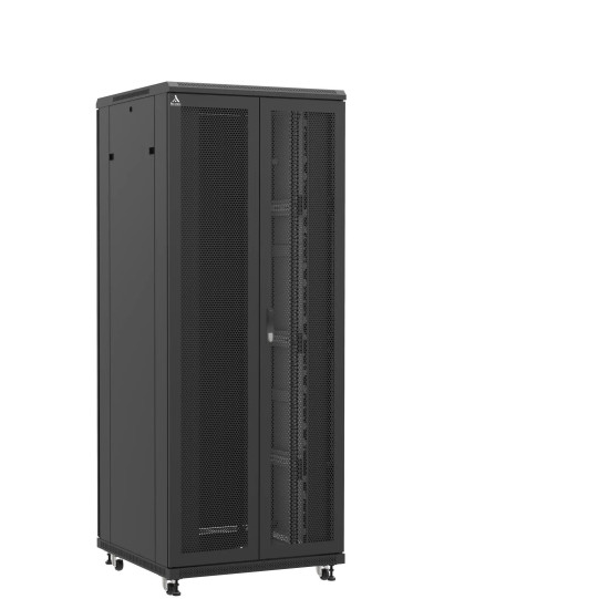 En kit - Baie serveur 42U 800x800x2060mm (LxPxH) 800kg, Porte avant double nid d'abeille / Porte arrière double pleine main product photo