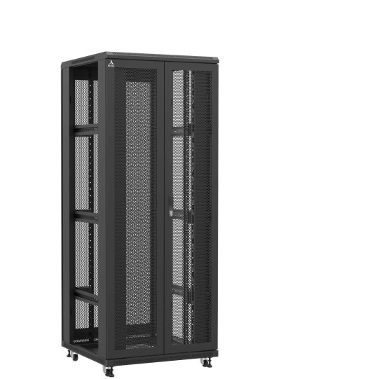 En kit - Baie serveur 42U 800x800x2060mm (LxPxH) 800kg, Porte avant double nid d'abeille / Porte arrière nid d'abeille, Sans panneaux latéraux main product photo