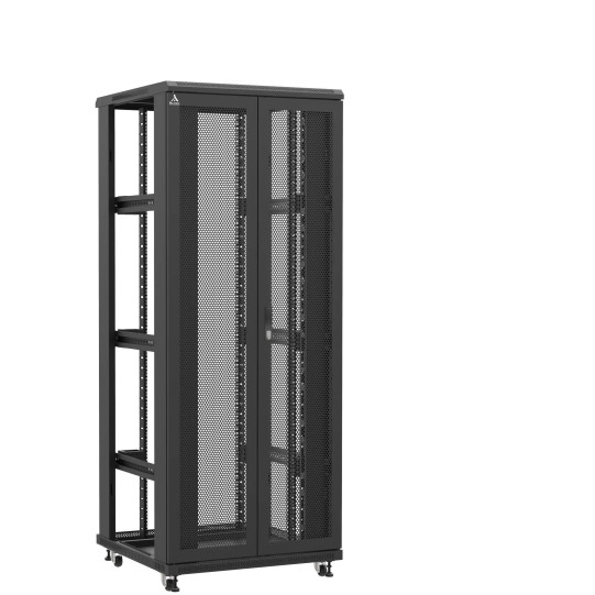 En kit - Baie serveur 42U 800x800x2060mm (LxPxH) 800kg, Porte avant double nid d'abeille / Sans porte arrière, Sans panneaux latéraux main product photo