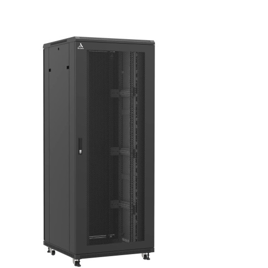 Baie serveur 42U 800x800x2060mm (LxPxH) 800kg, Porte avant nid d'abeille / Porte arrière double pleine main product photo