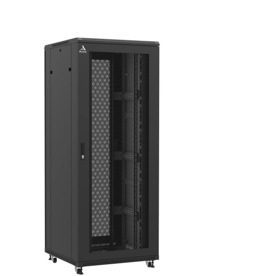 Baie serveur 42U 800x800x2060mm (LxPxH) 800kg, Porte avant/arrière nid d'abeille main product photo