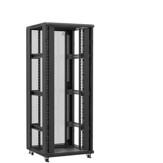 Baie serveur 42U 800x800x2060mm (LxPxH) 800kg, Sans porte avant / Porte arrière en verre, Sans panneaux latéraux main product photo