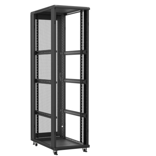 Baie serveur 47U 600x1000x2283mm (LxPxH) 800kg, Sans porte avant / Porte arrière nid d'abeille, Sans panneaux latéraux main product photo