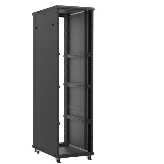 Baie serveur 47U 600x1000x2283mm (LxPxH) 800kg, Sans porte avant et arrière main product photo
