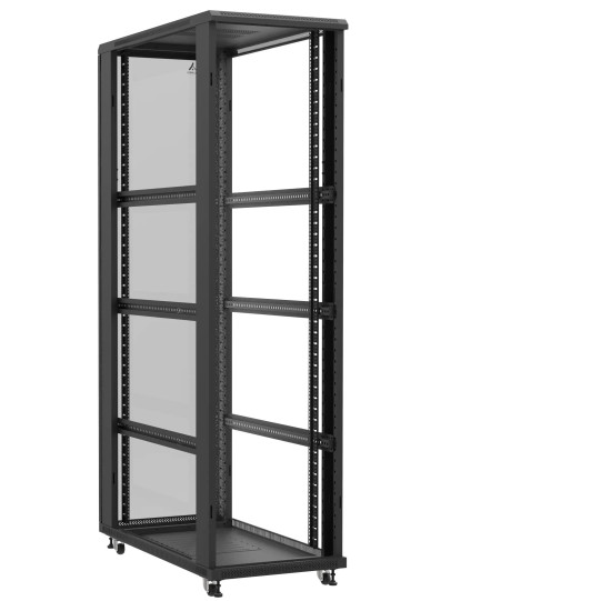 Baie serveur 47U 600x1200x2283mm (LxPxH) 800kg, Sans porte avant / Porte arrière en verre, Sans panneaux latéraux main product photo