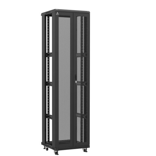 En kit - Baie serveur 47U 600x600x2283mm (LxPxH) 800kg, Porte avant double nid d'abeille / Sans porte arrière, Sans panneaux latéraux main product photo