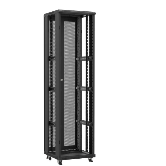 En kit - Baie serveur 47U 600x600x2283mm (LxPxH) 800kg, Sans porte avant / Porte arrière double nid d'abeille, Sans panneaux latéraux main product photo