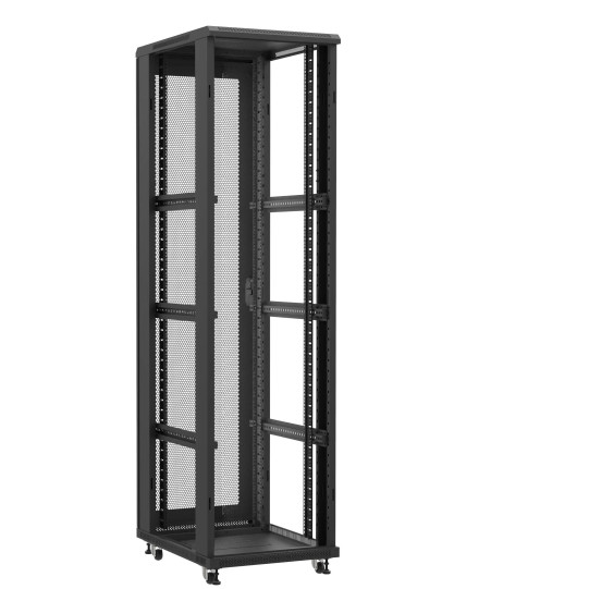En kit - Baie serveur 47U 600x800x2283mm (LxPxH) 800kg, Sans porte avant / Porte arrière nid d'abeille, Sans panneaux latéraux main product photo
