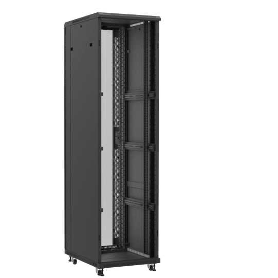 En kit - Baie serveur 47U 600x800x2283mm (LxPxH) 800kg, Sans porte avant / Porte arrière en verre main product photo