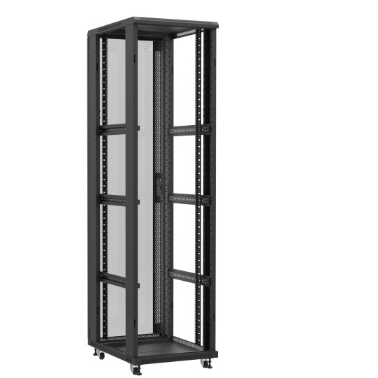 En kit - Baie serveur 47U 600x800x2283mm (LxPxH) 800kg, Sans porte avant / Porte arrière en verre, Sans panneaux latéraux main product photo