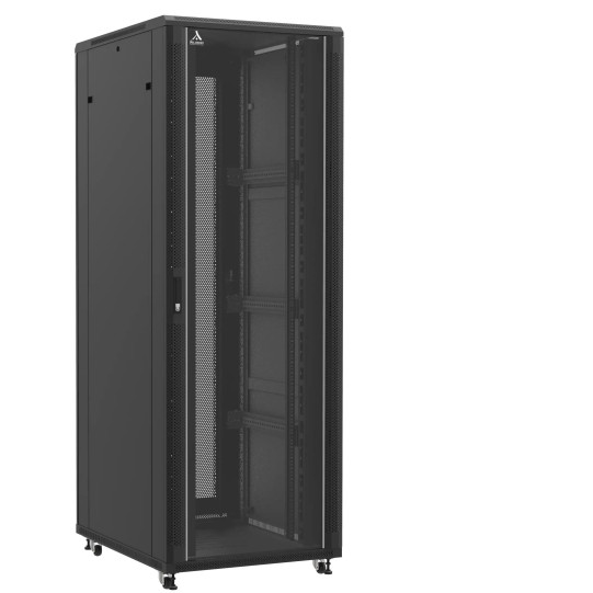 En Kit - Baie serveur 47U 800x1000x2283mm (LxPxH) 800kg, Porte avant en verre/Porte arrière nid d'abeille main product photo