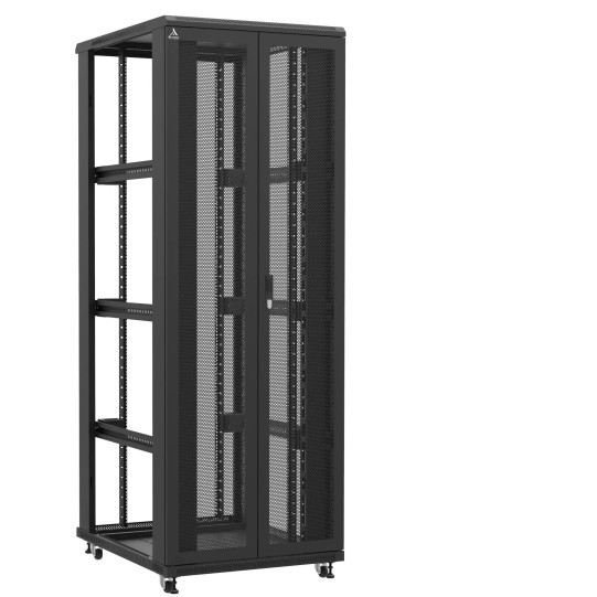 Baie serveur 47U 800x100x2283mm (LxPxH) 800kg, Porte avant double nid d'abeille / Sans porte arrière, Sans panneaux latéraux main product photo