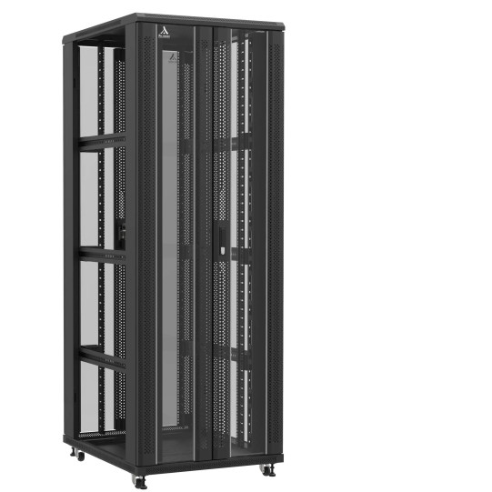 Baie serveur 47U 800x100x2283mm (LxPxH) 800kg, Porte avant en verre double / Porte arrière en verre double, Sans panneaux latéraux main product photo