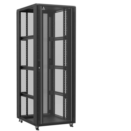 Baie serveur 47U 800x100x2283mm (LxPxH) 800kg, Porte avant et arrière en verre, Sans panneaux latéraux main product photo